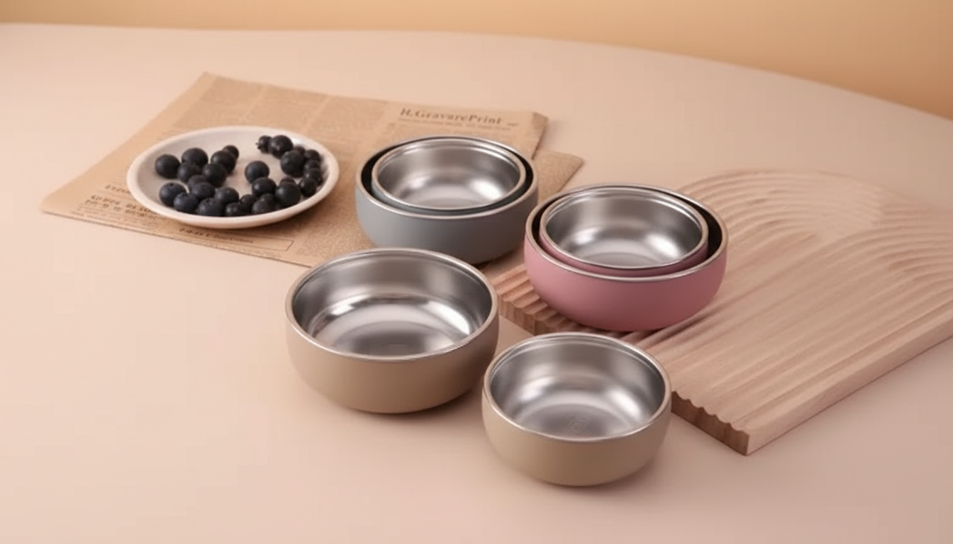 2PCS Stainless Steel Baby Feeding Set (BPA-Free, Heat-Safe)