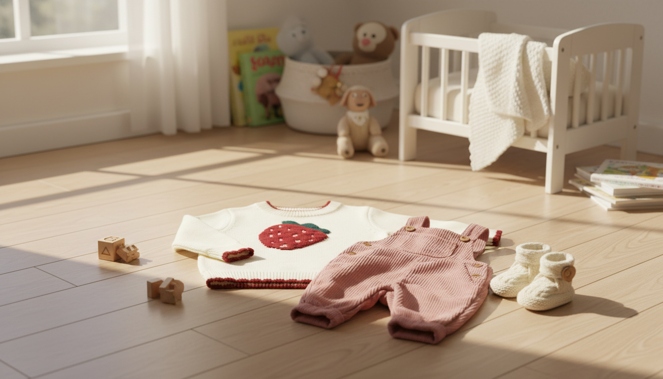 Strawberry Knit Pullover for Baby Girls: Fit, Style, Care