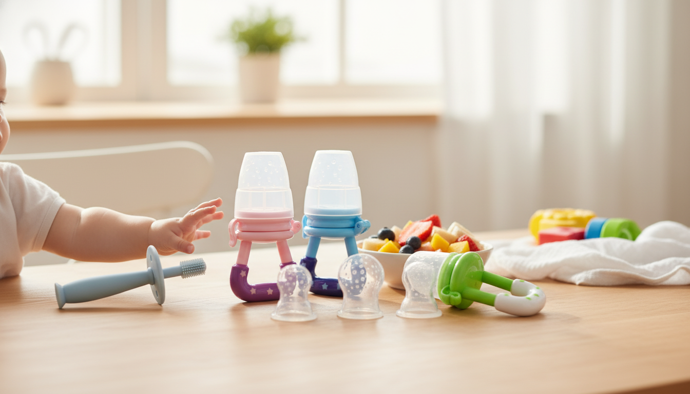 Silicone Fruit Feeder Set: Safe Tastes for Baby