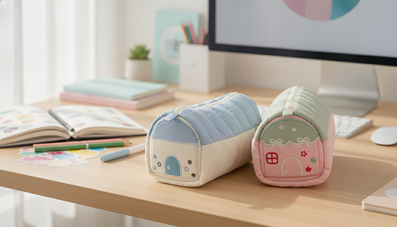 Cute House Multi-Layer Pencil Case for Neat Storage