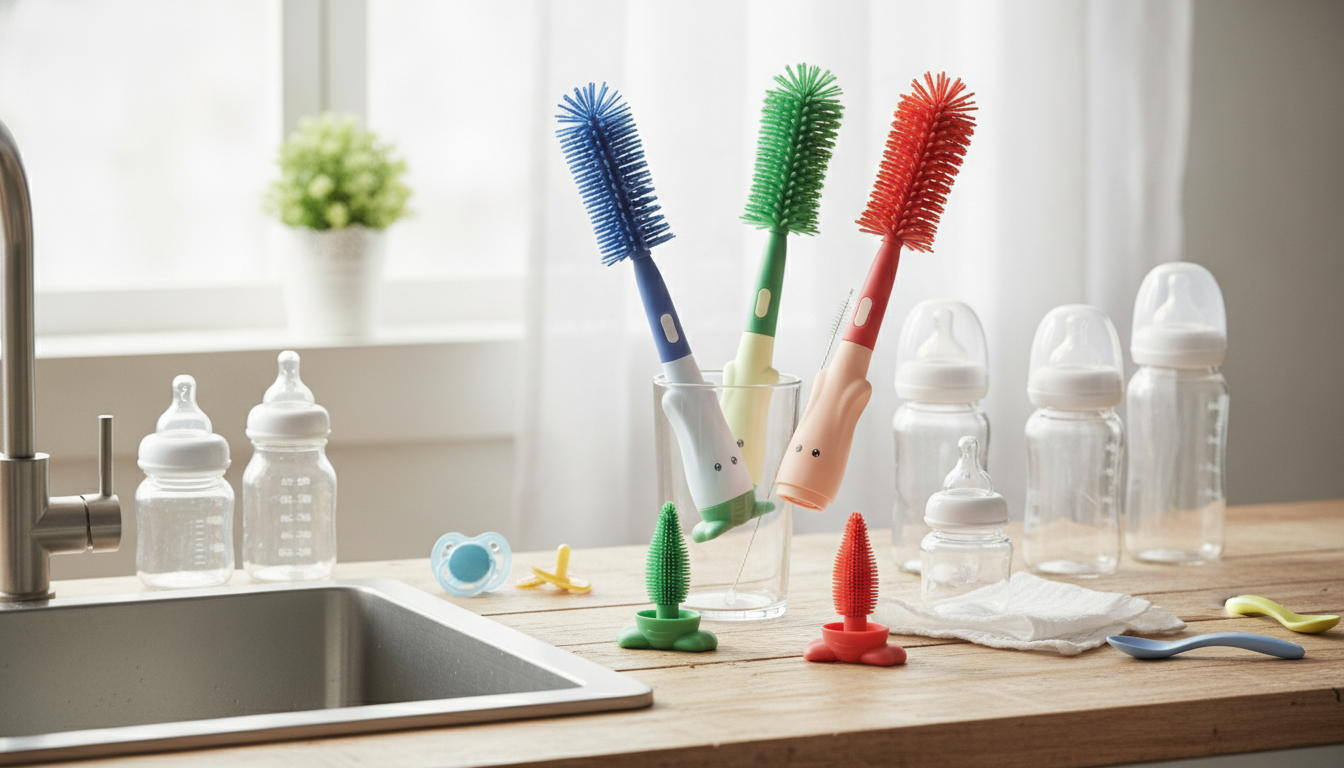 Food-Grade Silicone Baby Bottle Brush Set Guide