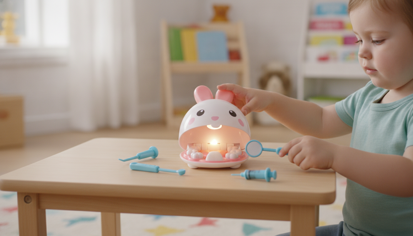 Dentist Toy Set With Light for Kids: Fun Pretend Checkups