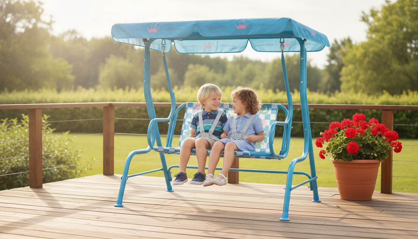 Kids Porch Swing Guide: Canopy Shade & Safety Belts