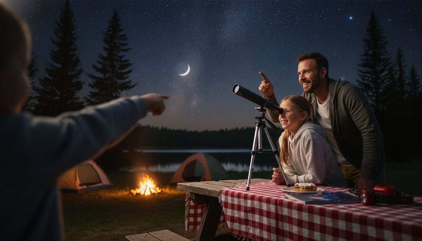 Mini Monocular Telescope for Kids: Camping & Moon Views