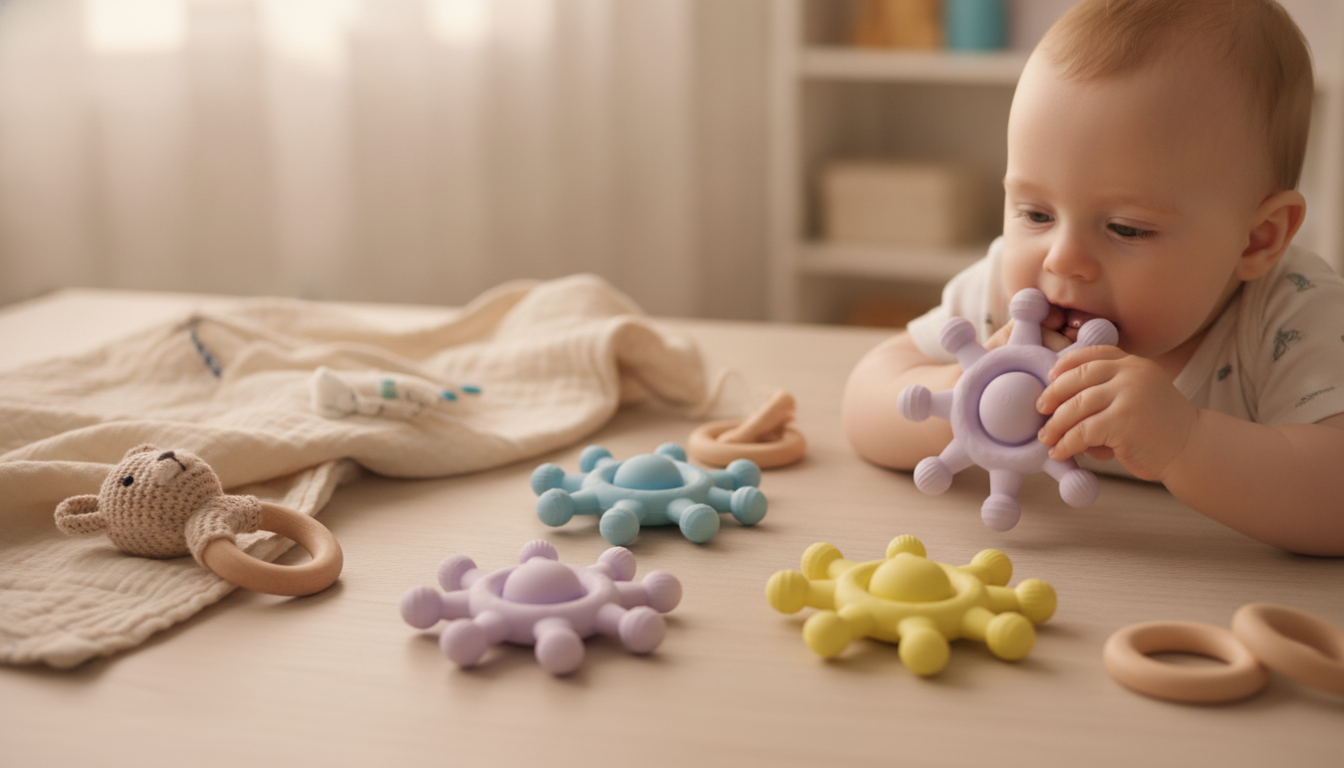 Silicone Rudder Teething Toy: Grip-Friendly Gum Relief