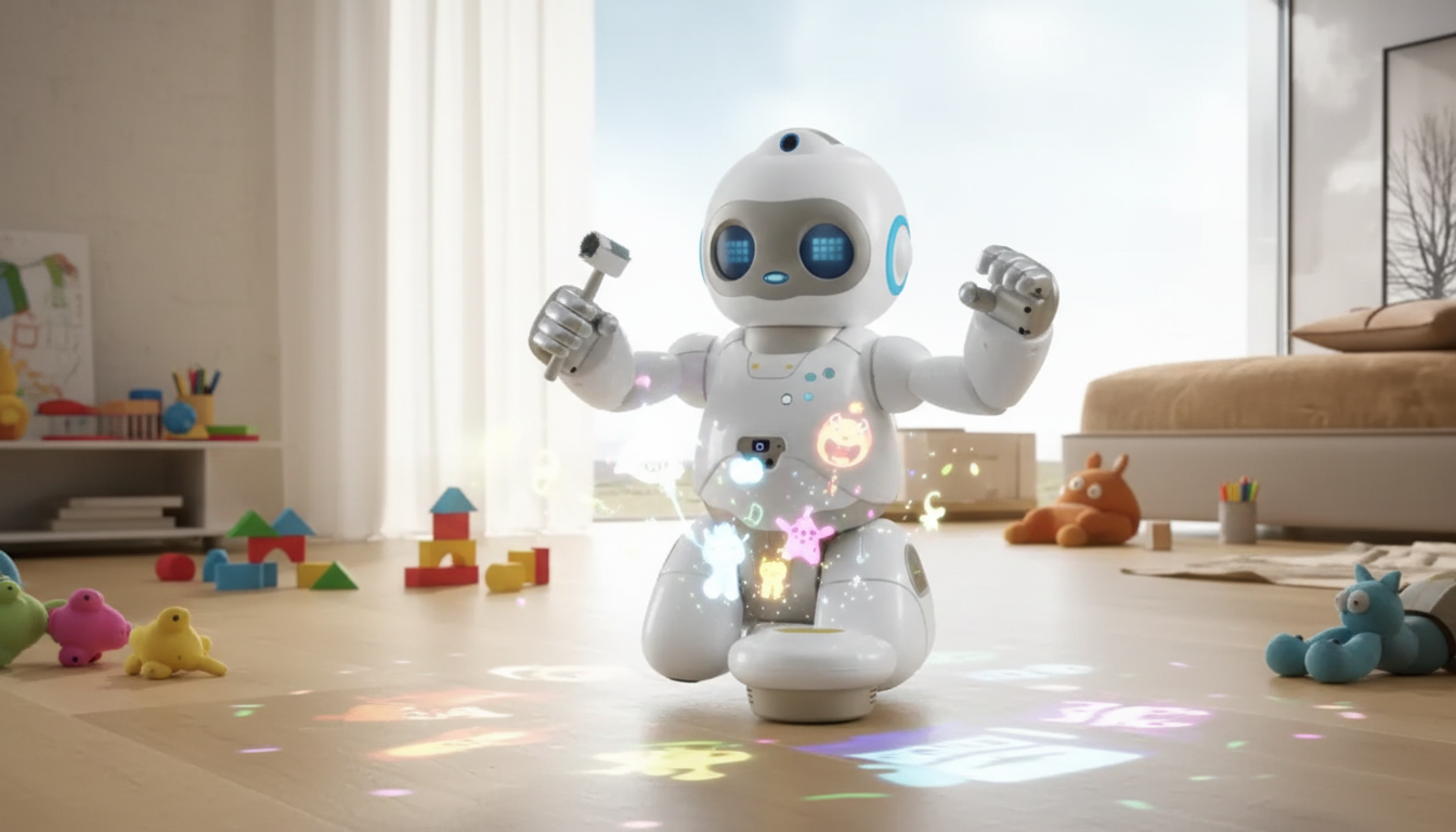Smart Sweeping Robot Toy: Sings, Dances & Tells Stories