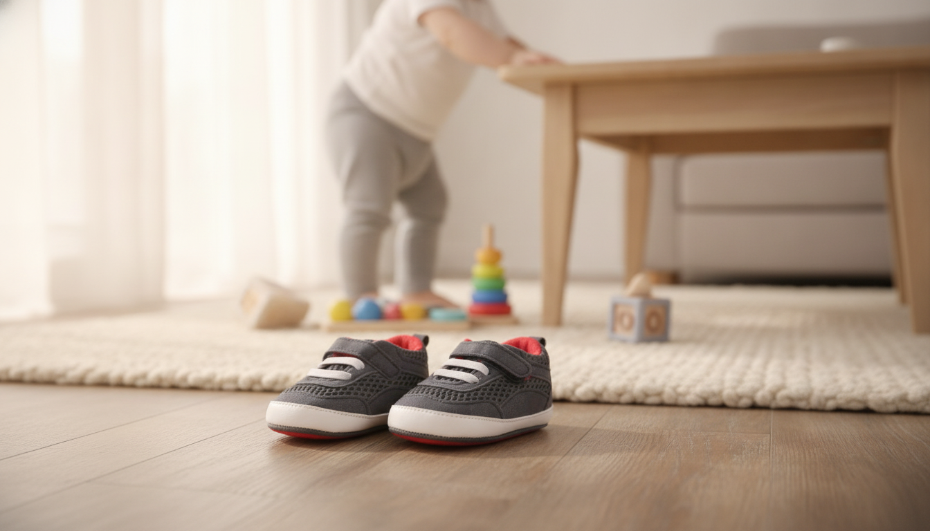 Sporty Non-Slip Rubber Baby Shoes for First Walkers