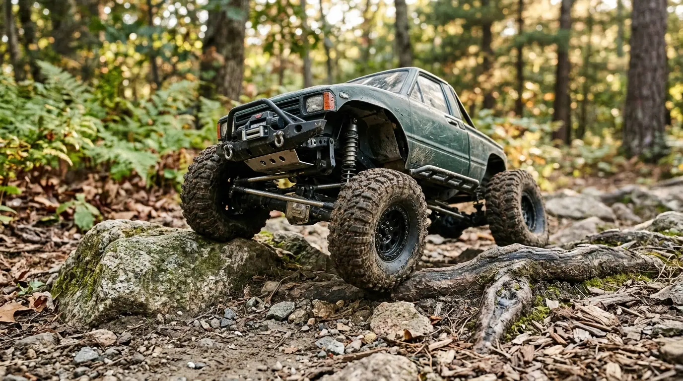 Extreme Terrain 4WD RC Crawler: Grip and Precision
