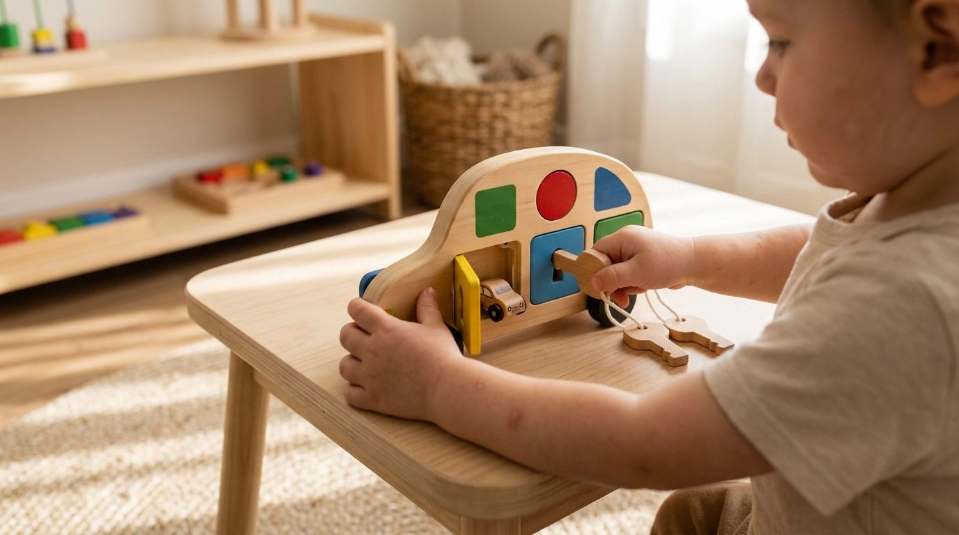 Number-Matching Lock Toy: Unlock Car Learning Game