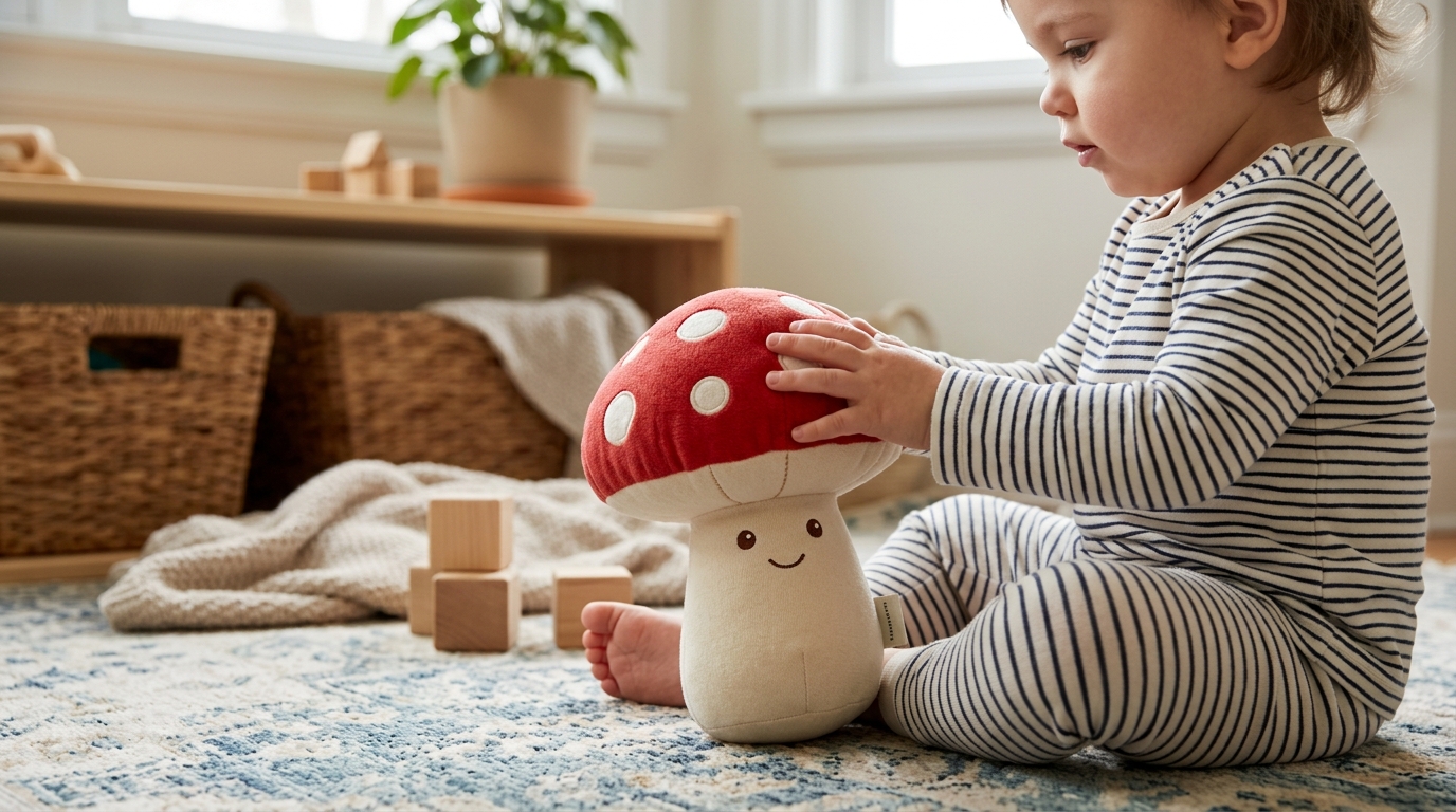 Mushroom Plush Toy Safety Tips for Toddlers & Kids