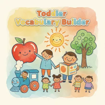 Toddler Vocabulary Checklist: Printable Routine Word Builder