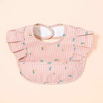 Pumpkin Print Bib Apron for Babies: Extra Mess Coverage